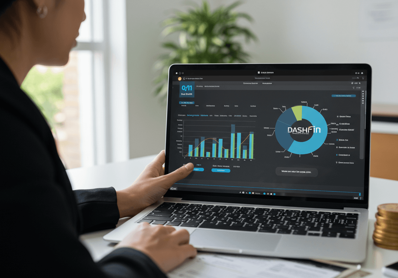 Gráfico de investimentos com dividendos crescendo
